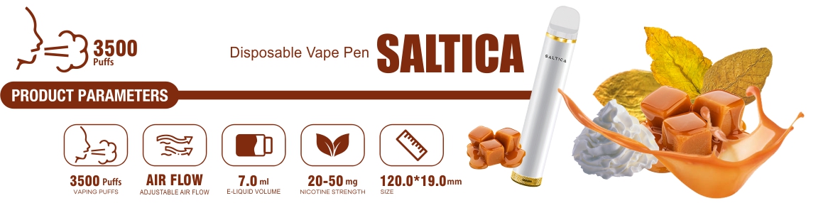 Saltica Cream Tobacco Disposable Vape Pen Açıklama