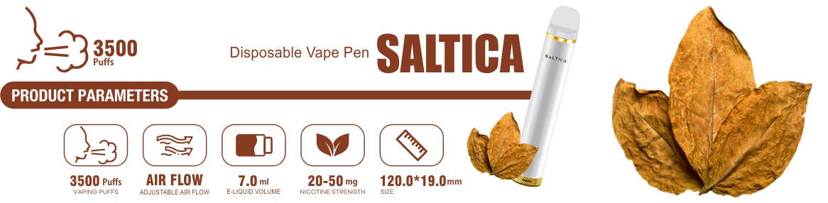 Saltica Virginia Tobacco Disposable Vape Pen Açıklama